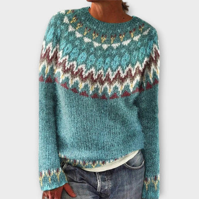 Freja Sweater – Kolorowa radość w nordyckim wydaniu