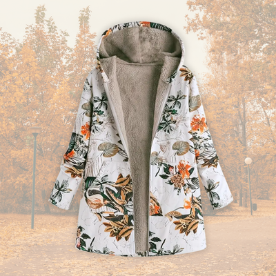 Bogusia – Kolorowa kurtka patchwork z ciepłą podszewką