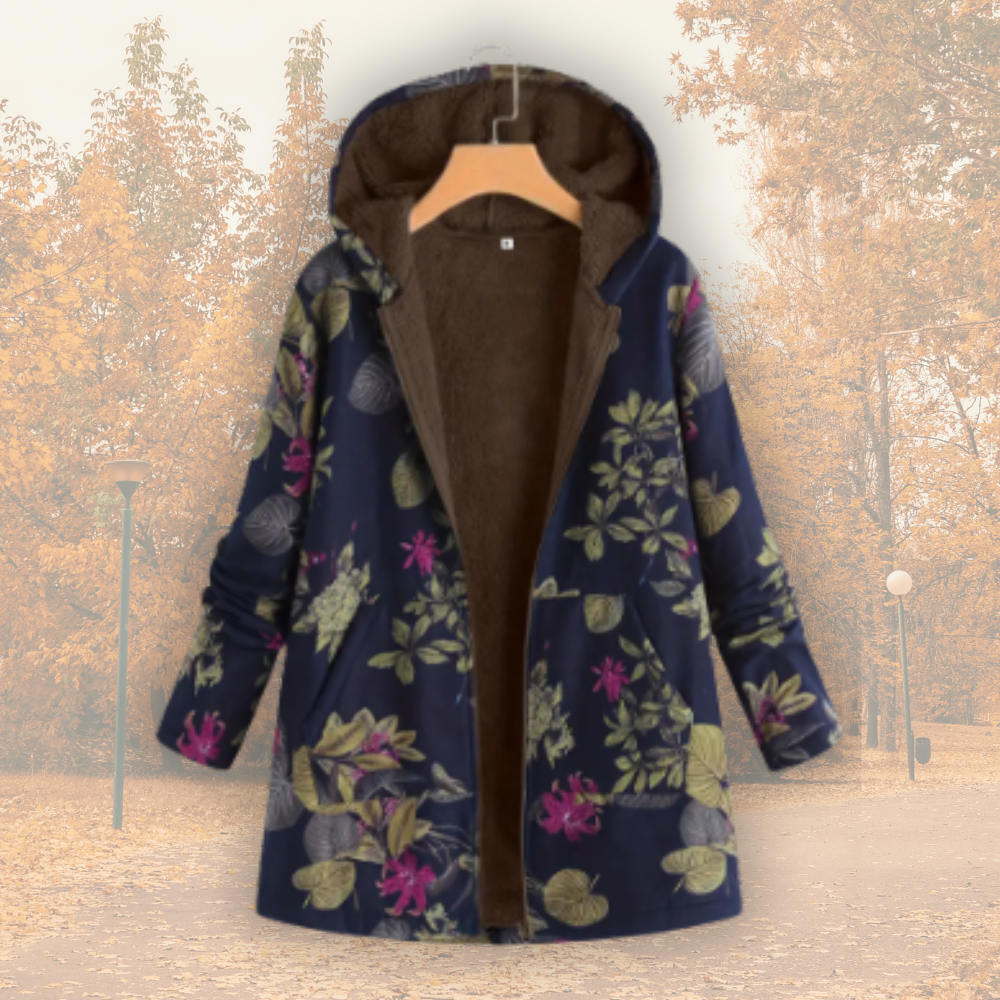 Bogusia – Kolorowa kurtka patchwork z ciepłą podszewką
