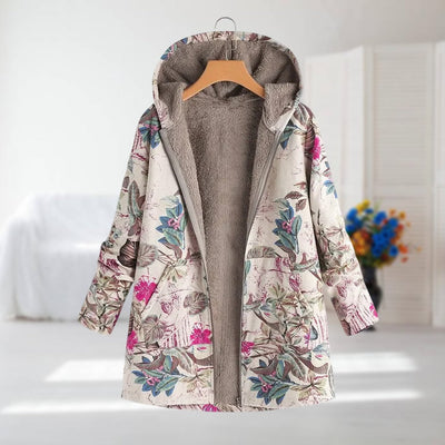 Bogusia – Kolorowa kurtka patchwork z ciepłą podszewką