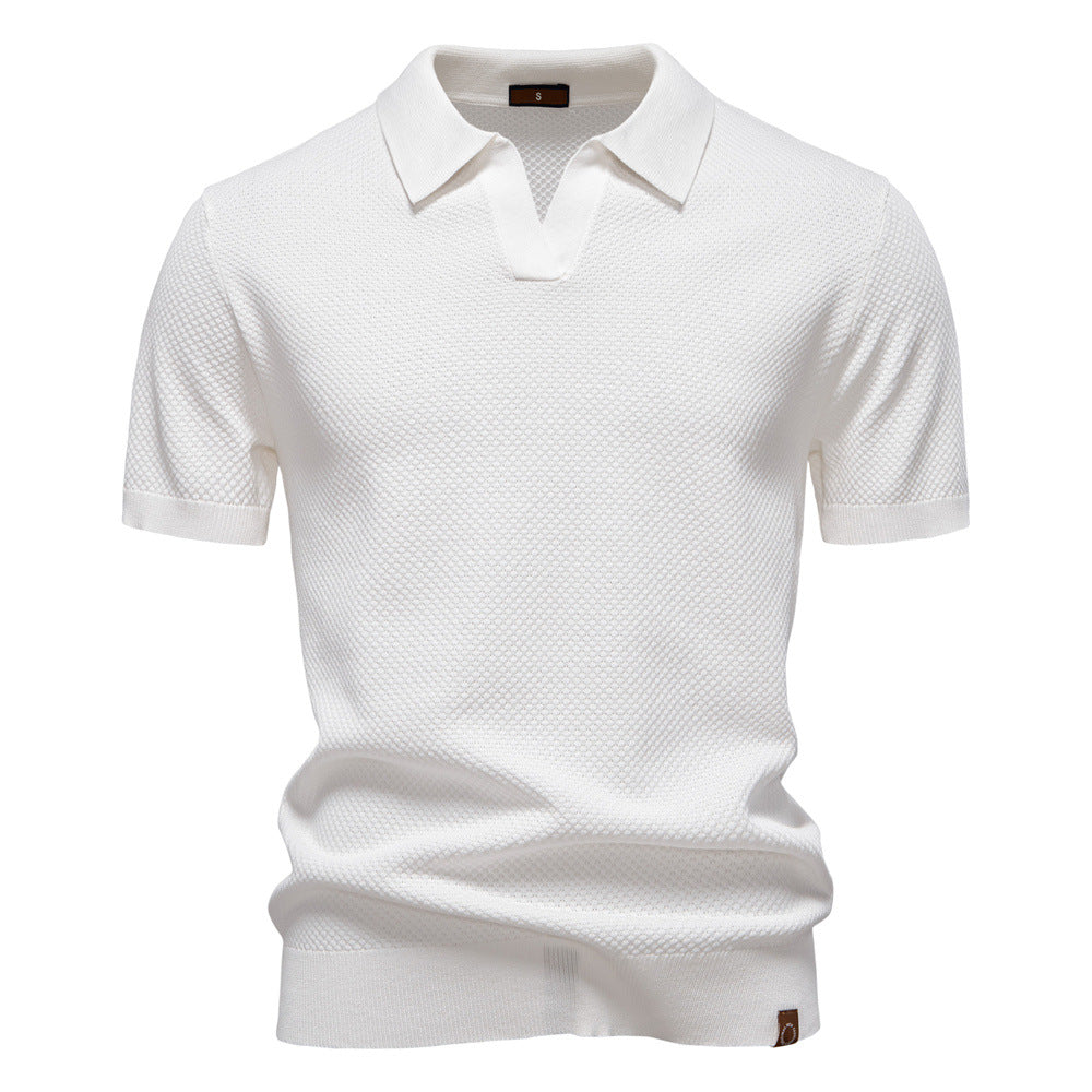 Wojtek – Klasyczna męska polo w eleganckiej bieli