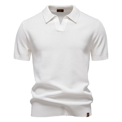 Wojtek – Klasyczna męska polo w eleganckiej bieli