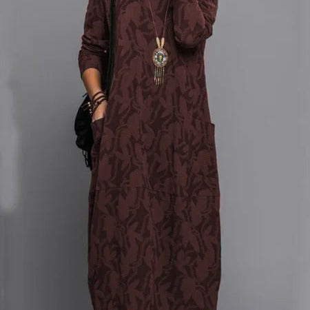 Iwona – Zielona sukienka o luźnym kroju