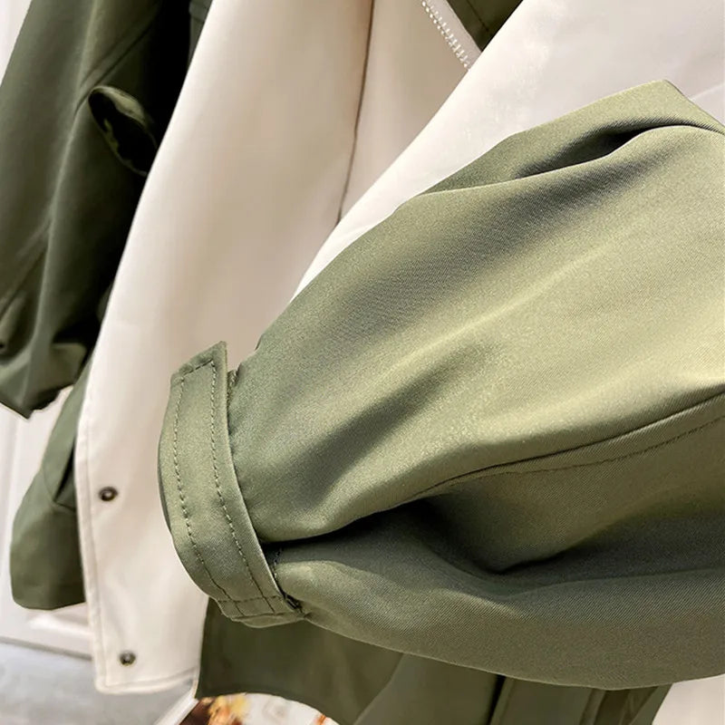 Liwia – Stylowa kurtka oversize z designerskim kołnierzem