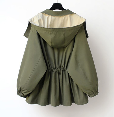 Liwia – Stylowa kurtka oversize z designerskim kołnierzem