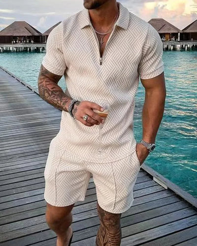 Patryk – Letni komplet z klasą na plażę i promenadę