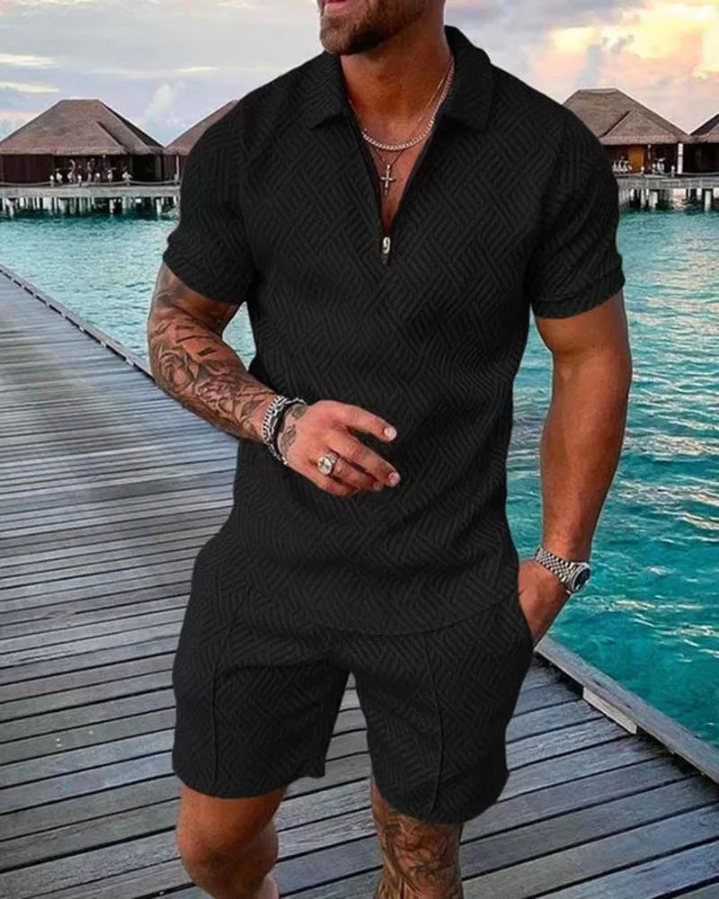 Patryk – Letni komplet z klasą na plażę i promenadę