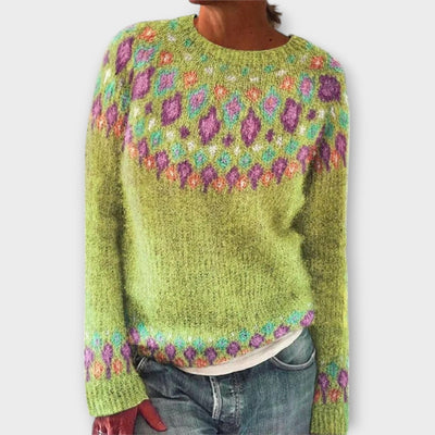 Freja Sweater – Kolorowa radość w nordyckim wydaniu