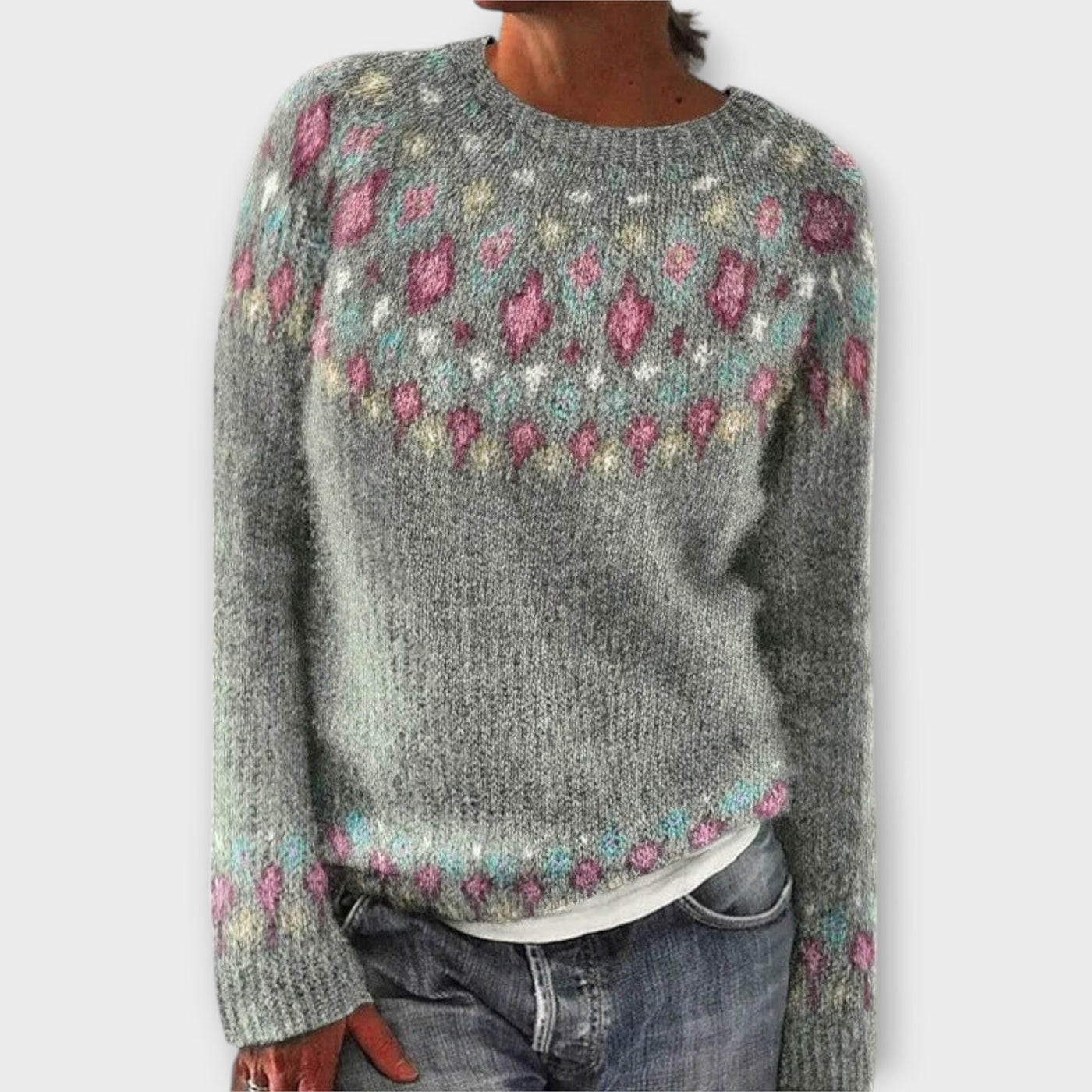 Freja Sweater – Kolorowa radość w nordyckim wydaniu